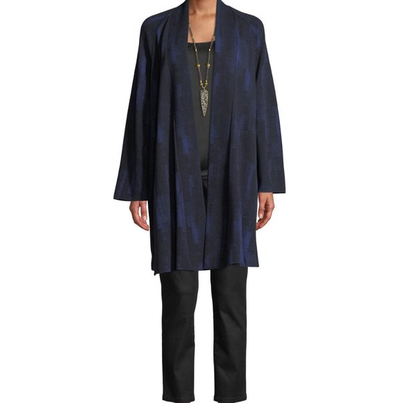NWT Eileen Fisher Reflections Jacquard envelope jacket Coat